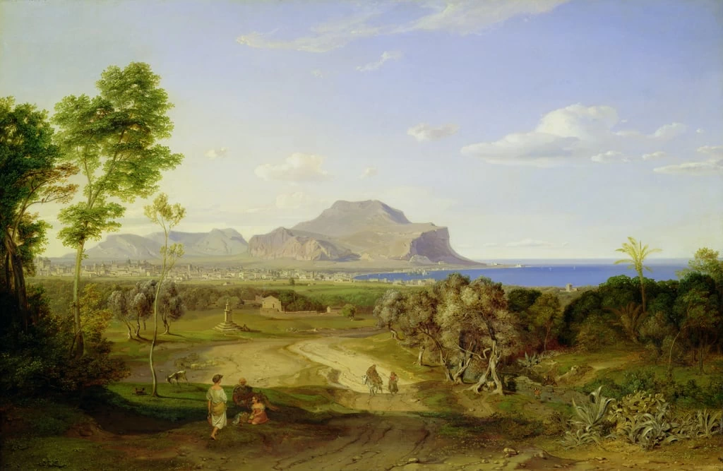 Vista su Palermo, 1828 - Hamburger Kunsthalle, Hamburg, Germany